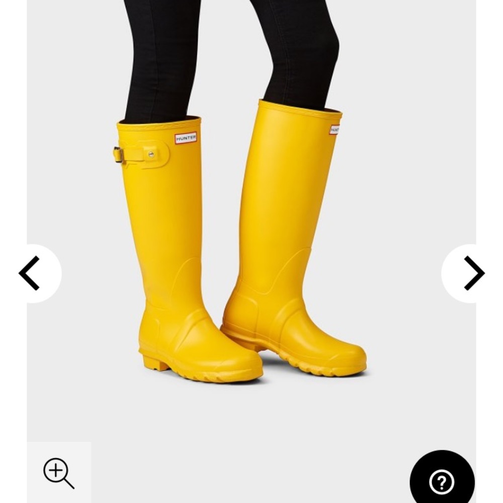 Original y’all yellow hunter rain boots